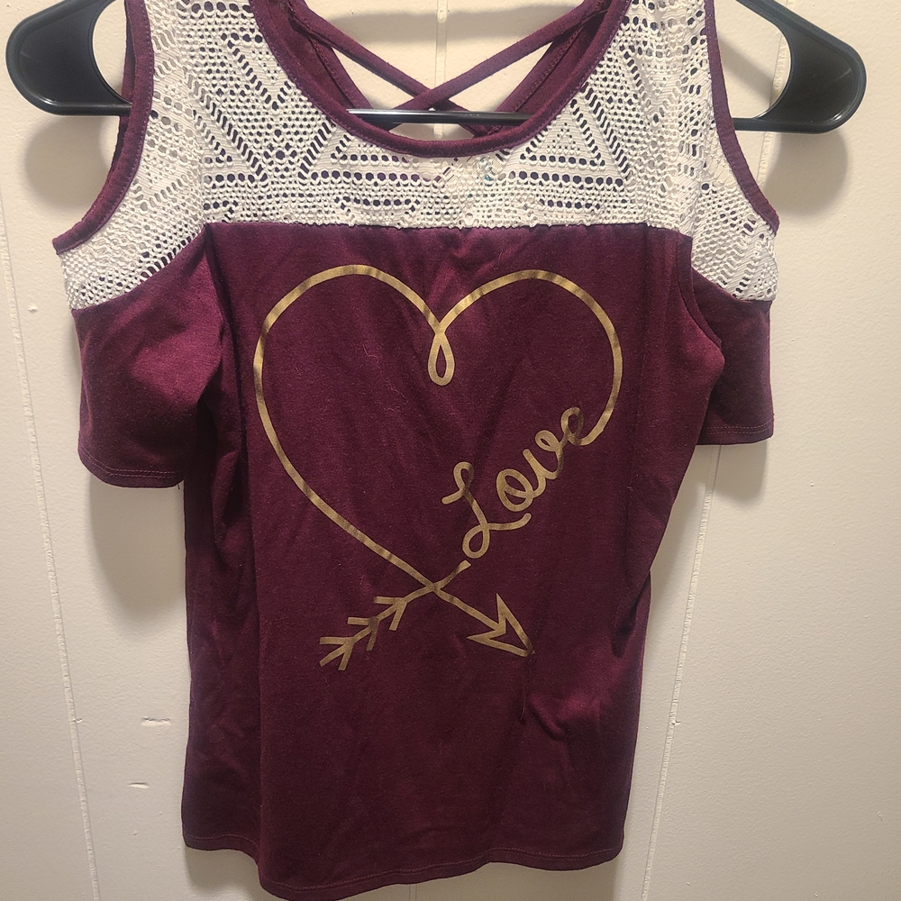 Burgundy Love Top